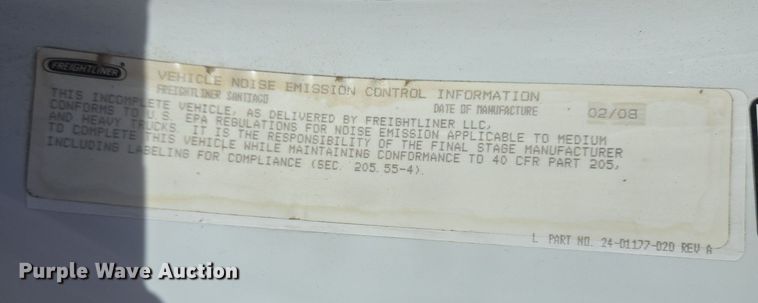 image for item DS5344 2008 Freightliner Business Class M2 digger derrick truck