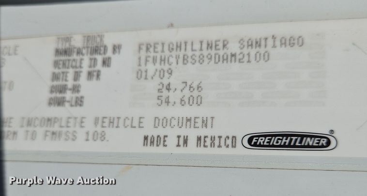 image for item DS5346 2009 Freightliner Business Class M2 digger derrick truck