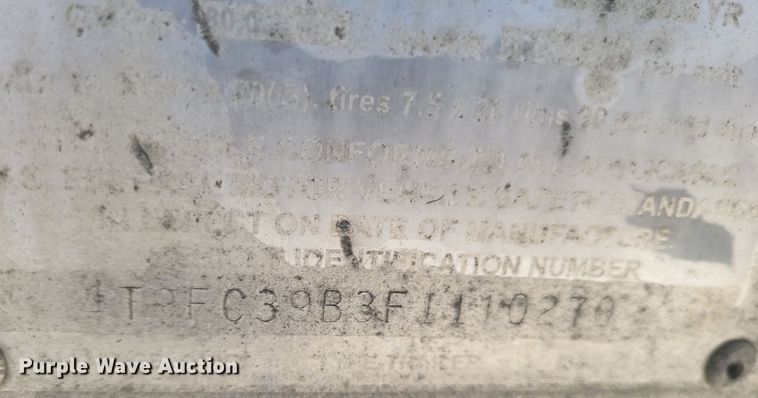 image for item DS5348 2015 TrailStar end dump trailer