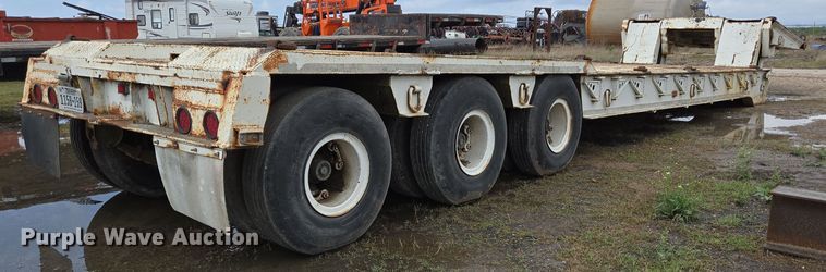 image for item DT4768 1982 Birmingham lowboy equipment trailer