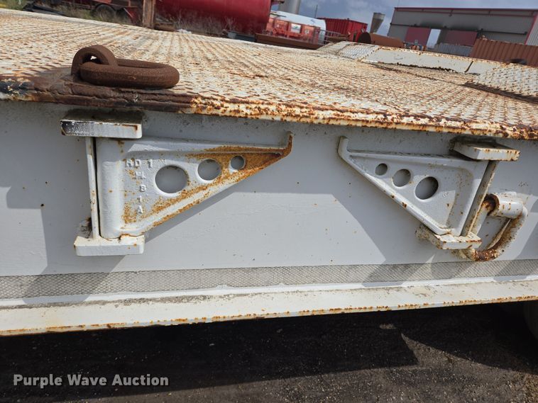 image for item DT4768 1982 Birmingham lowboy equipment trailer