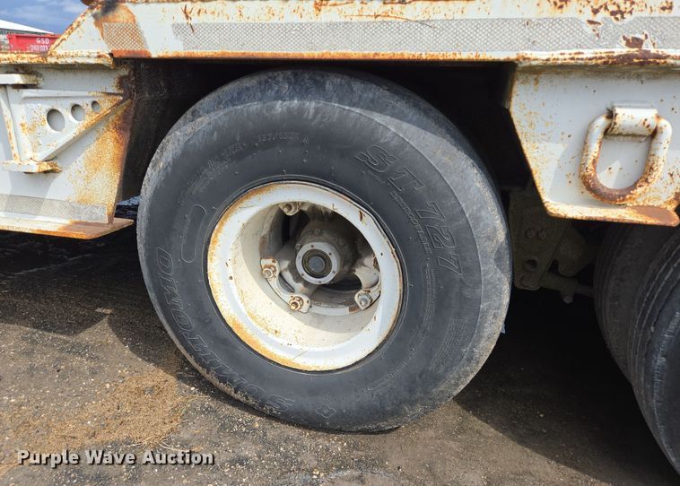 image for item DT4768 1982 Birmingham lowboy equipment trailer