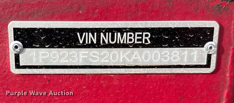 image for item DU3390 1989 Palmer  end dump trailer