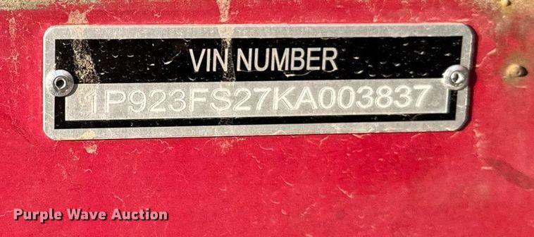 image for item DU3391 1989 Palmer  end dump trailer