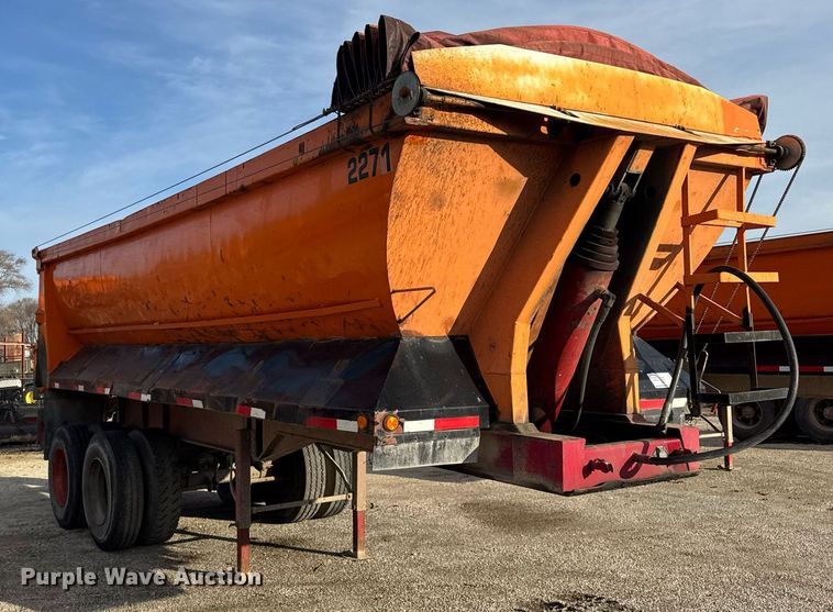 image for item DU3392 1989 Palmer  end dump trailer