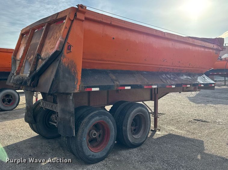 image for item DU3392 1989 Palmer  end dump trailer