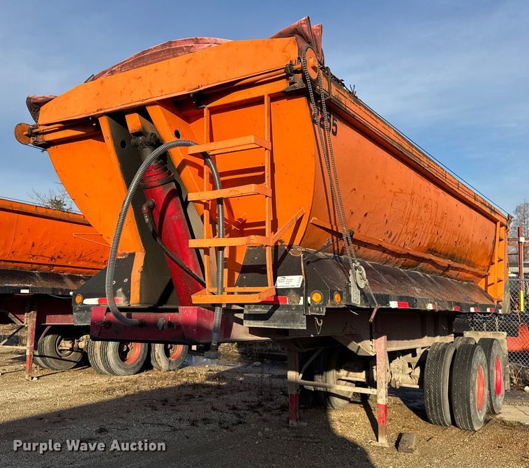 image for item DU3393 1989 Palmer end dump trailer
