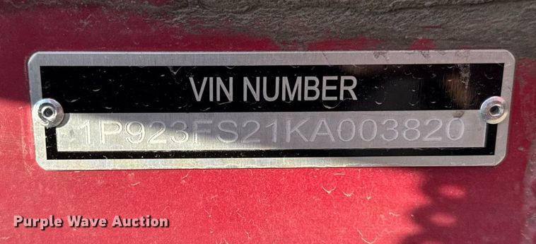 image for item DU3393 1989 Palmer end dump trailer