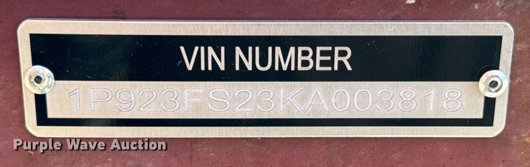 image for item DU3394 1989 Palmer end dump trailer