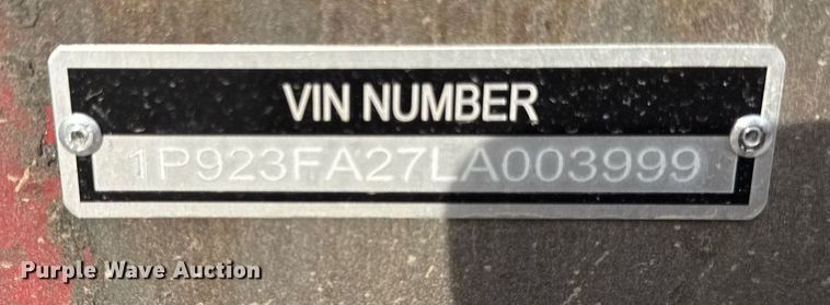 image for item DU3396 1990 Palmer  end dump trailer