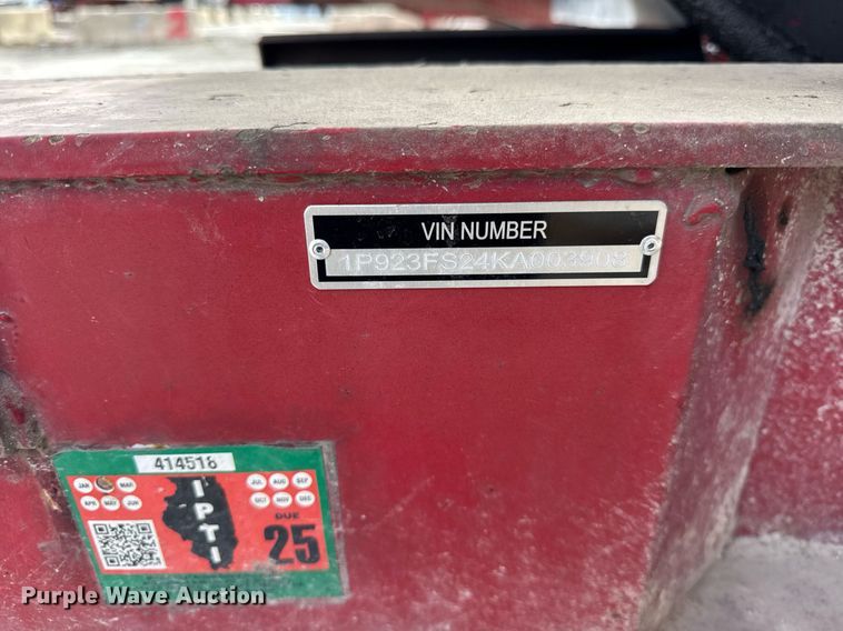 image for item DU3397 1989 Palmer  end dump trailer
