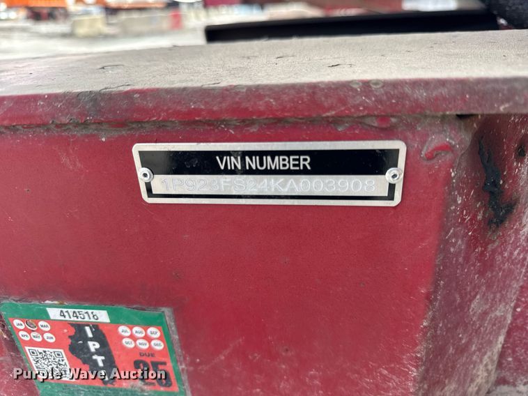 image for item DU3397 1989 Palmer  end dump trailer