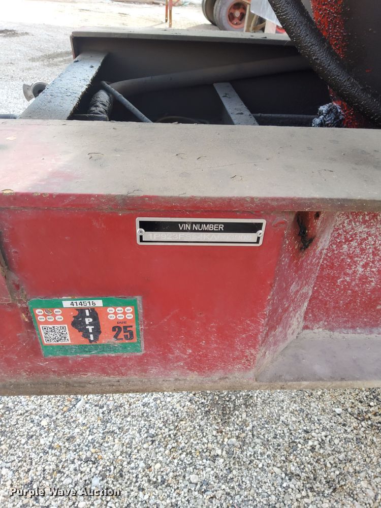 image for item DU3397 1989 Palmer  end dump trailer