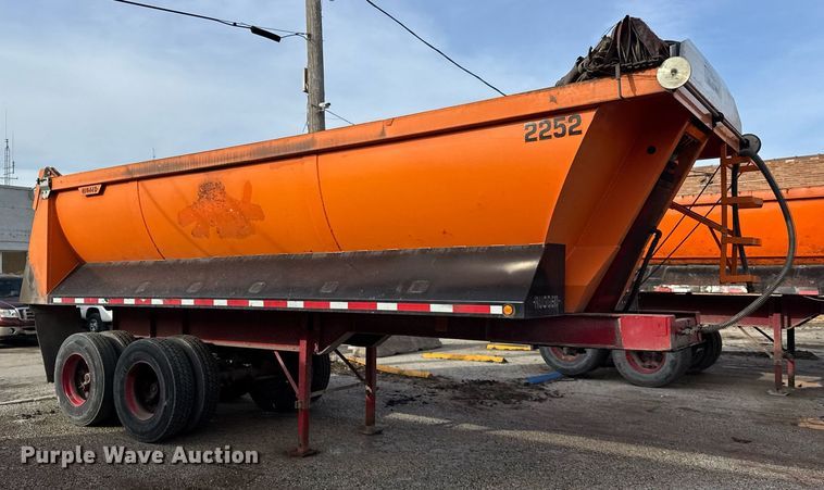 image for item DU3398 1989 Palmer  end dump trailer