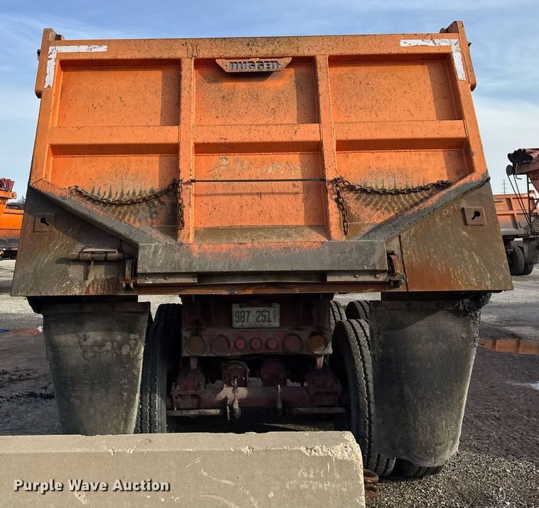 image for item DU3398 1989 Palmer  end dump trailer