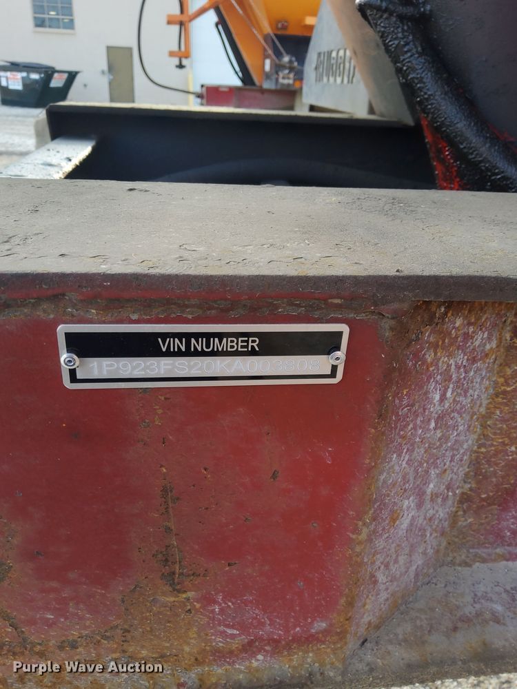 image for item DU3400 1989 Palmer  end dump trailer