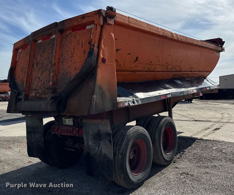 image for item DU3404 1989 Palmer end dump trailer