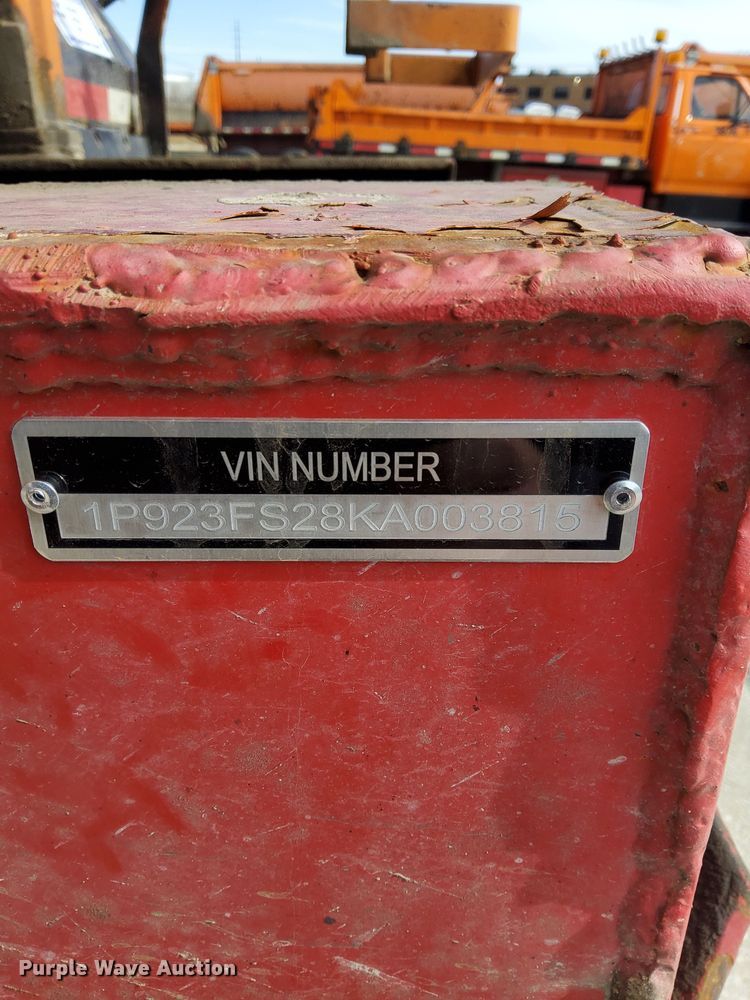 image for item DU3404 1989 Palmer end dump trailer