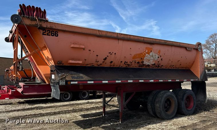 image for item DU3405 1989 Palmer end dump trailer