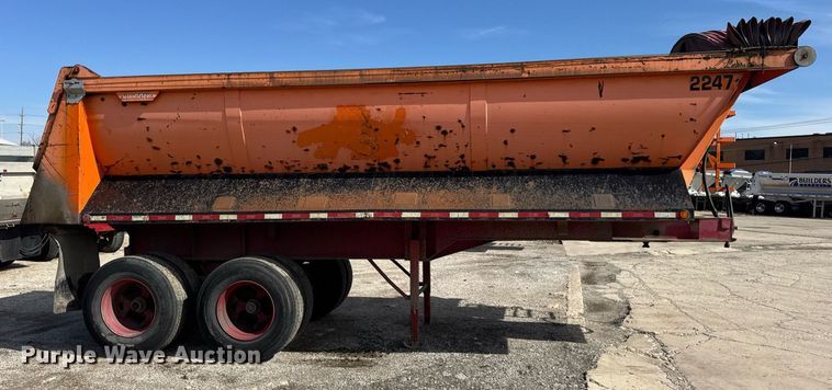 image for item DU3407 1989 Palmer end dump trailer