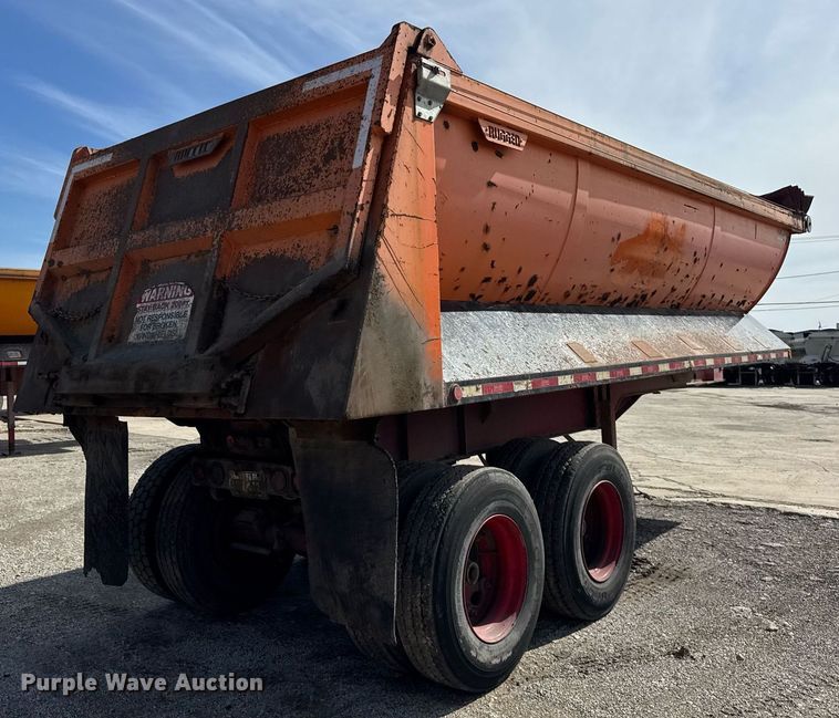 image for item DU3407 1989 Palmer end dump trailer