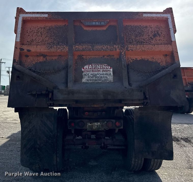 image for item DU3407 1989 Palmer end dump trailer