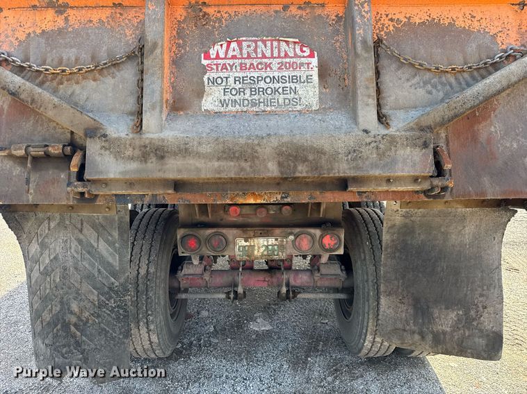 image for item DU3407 1989 Palmer end dump trailer