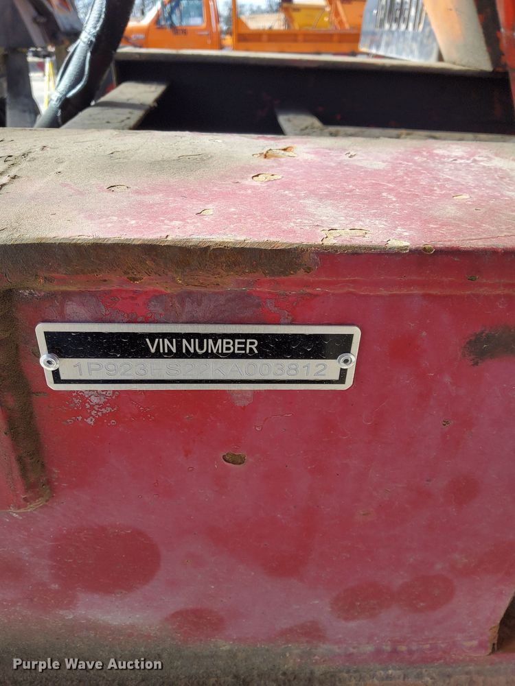 image for item DU3407 1989 Palmer end dump trailer