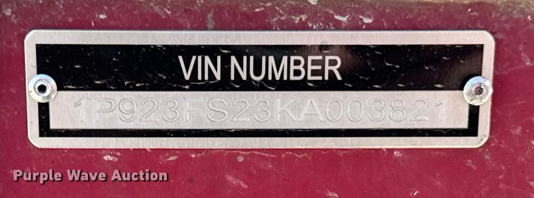 image for item DU3409 1989 Palmer end dump trailer