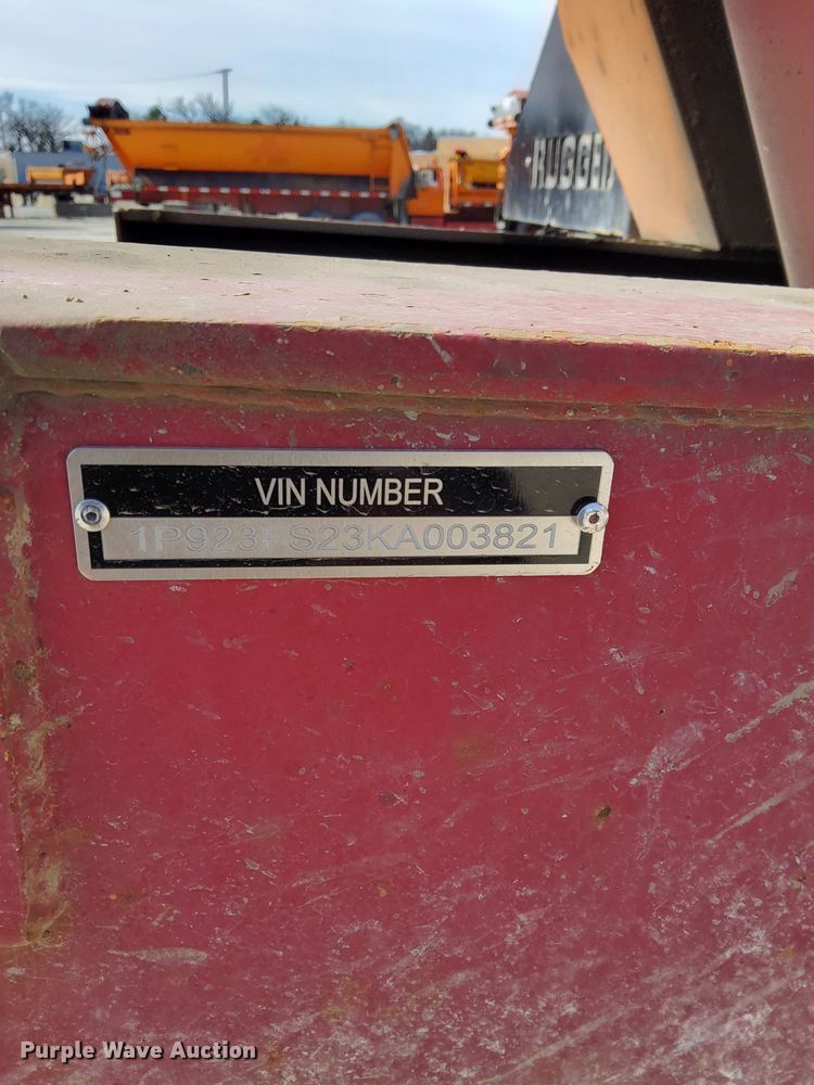 image for item DU3409 1989 Palmer end dump trailer