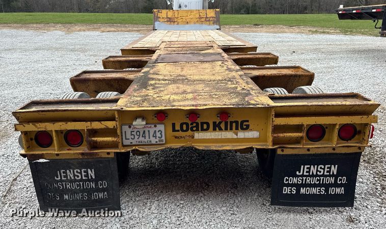 image for item DU3442 1978 Load King 353LFP lowboy equipment trailer