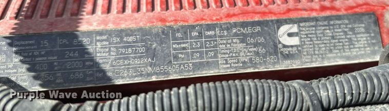 image for item DV0733 2007 Peterbilt  386 semi truck