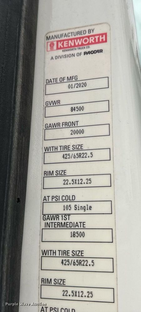 image for item DV1878 2021 Kenworth T880 semi truck