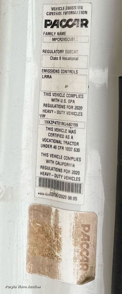 image for item DV1878 2021 Kenworth T880 semi truck