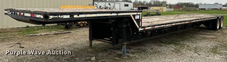 image for item DV1879 1989 Transcraft drop deck equipment trailer