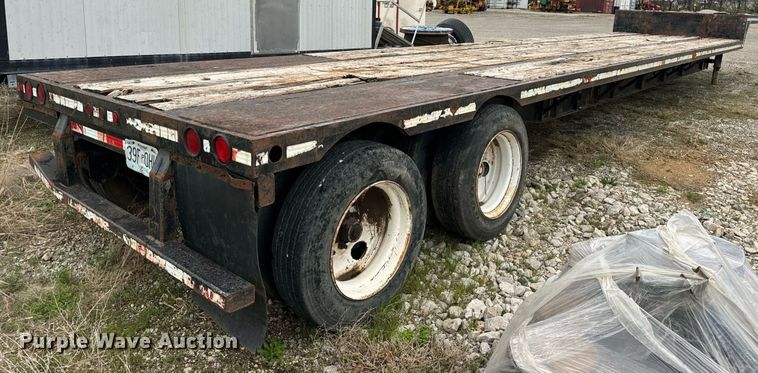 image for item DV1879 1989 Transcraft drop deck equipment trailer