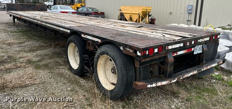 image for item DV1879 1989 Transcraft drop deck equipment trailer