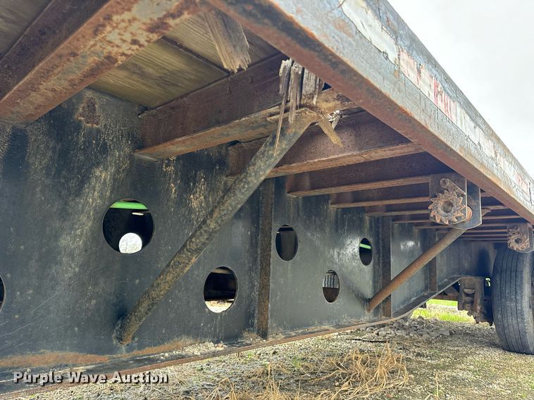 image for item DV1879 1989 Transcraft drop deck equipment trailer