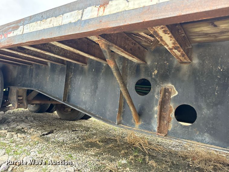 image for item DV1879 1989 Transcraft drop deck equipment trailer