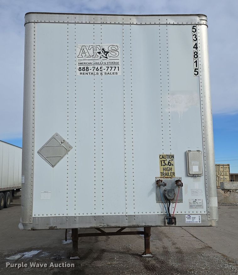 image for item DW3191 2007 Wabash National TRA/REM Van DVCVHPC dry van trailer