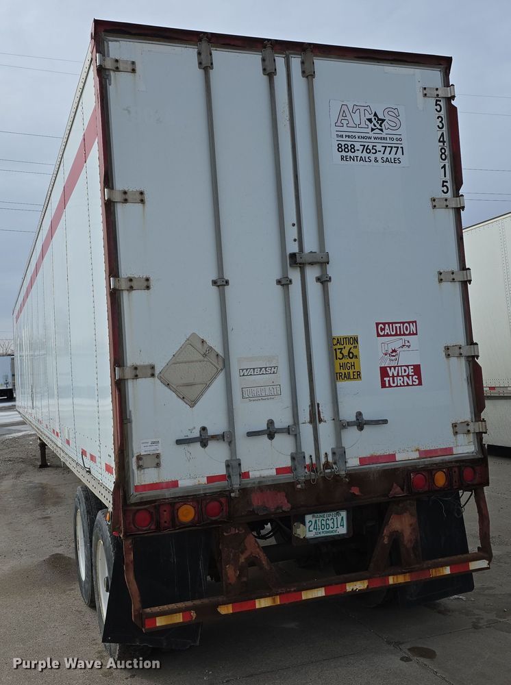 image for item DW3191 2007 Wabash National TRA/REM Van DVCVHPC dry van trailer