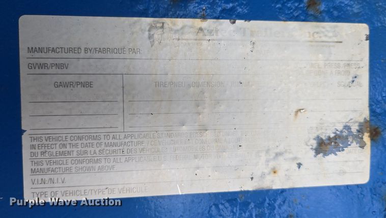 image for item DW3223 2005 Aztec Trailers Inc. drop deck trailer