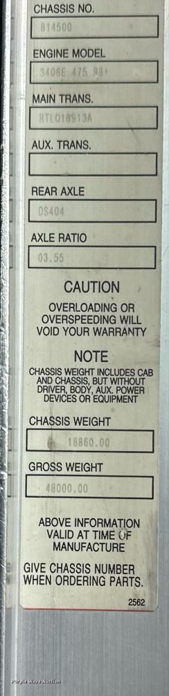 image for item ED4173 1999 Kenworth W900 semi truck