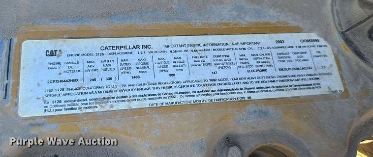 image for item EG6268 2003 Freightliner FL70 semi truck