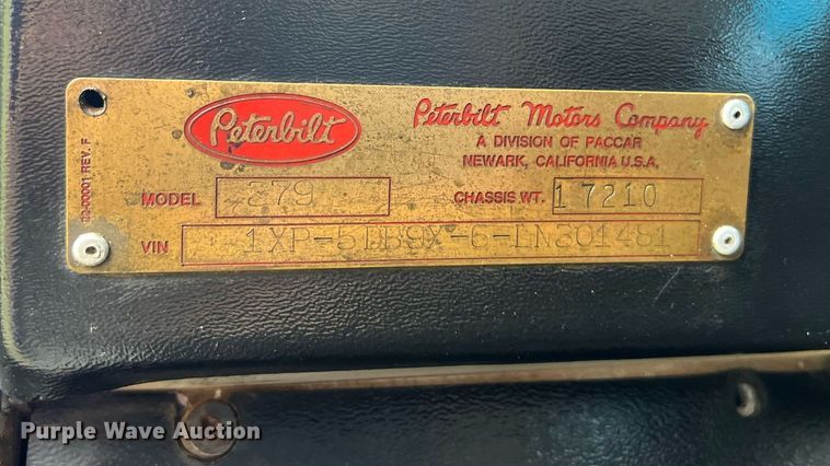 image for item EL2011 1990 Peterbilt 379 semi truck