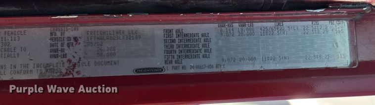 image for item EM3744 2003 Freightliner FLD120SD Classic dump truck