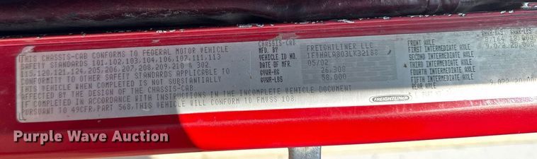 image for item EM3745 2003 Freightliner FLD120SD Classic dump truck