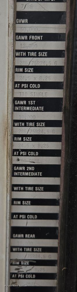 image for item EM7017 1987 Kenworth T600 truck cab and chassis