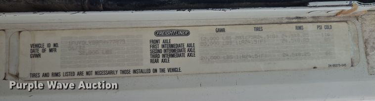 image for item EQ6980 1993 Freightliner USF-1E truck cab and chassis