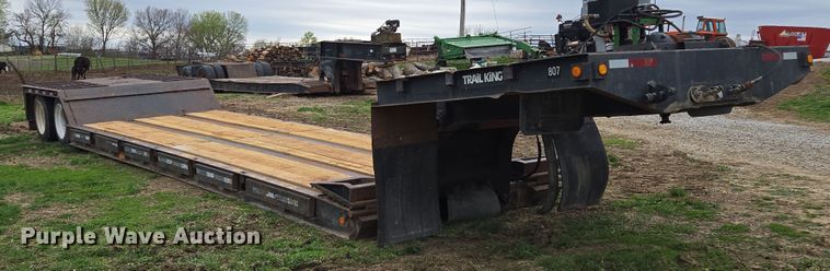 image for item EQ6982 1998 Trail King TK70DGHT-532 lowboy equipment trailer